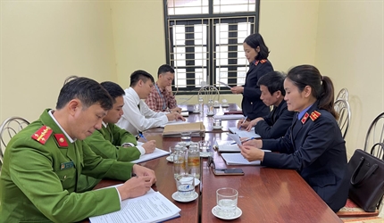 Viện KSND huyện Đan Phượng trực tiếp kiểm sát thi hành án hình sự tại...